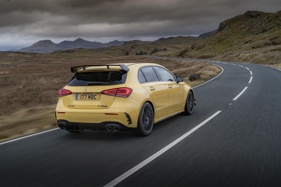  Mercedes-AMG A45 S 4Matic+ Aerodynamic Package (W177) 2019 года  (UK) (фото 4 из 68)